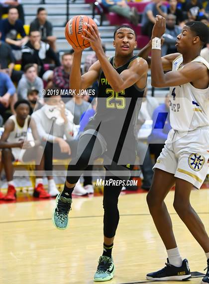 Thumbnail 1 in Prolific Prep of Napa Christian vs. Hillcrest Prep (Hoophall West Tournament) photogallery.