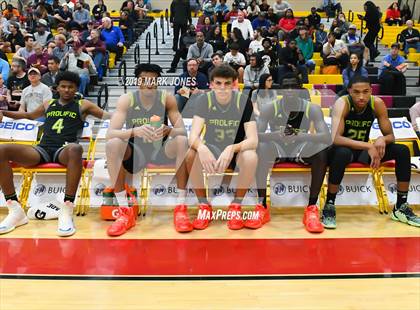 Thumbnail 1 in Prolific Prep of Napa Christian vs. Hillcrest Prep (Hoophall West Tournament) photogallery.