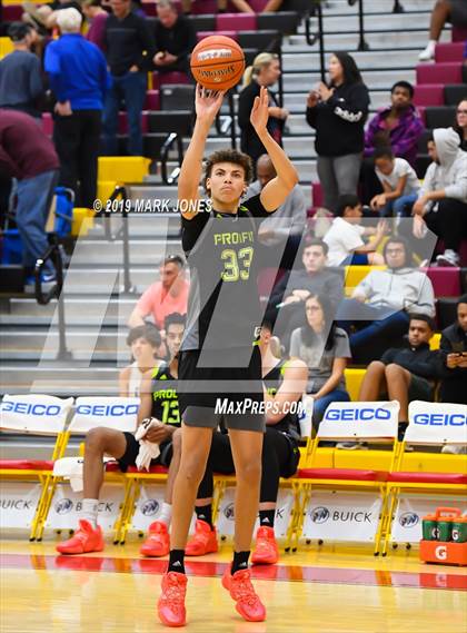 Thumbnail 3 in Prolific Prep of Napa Christian vs. Hillcrest Prep (Hoophall West Tournament) photogallery.