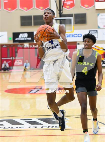 Thumbnail 3 in Prolific Prep of Napa Christian vs. Hillcrest Prep (Hoophall West Tournament) photogallery.