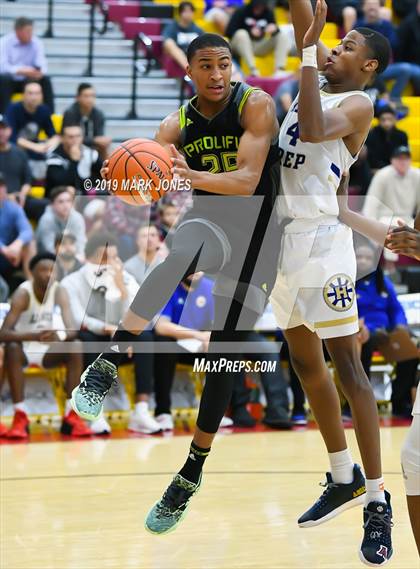 Thumbnail 3 in Prolific Prep of Napa Christian vs. Hillcrest Prep (Hoophall West Tournament) photogallery.
