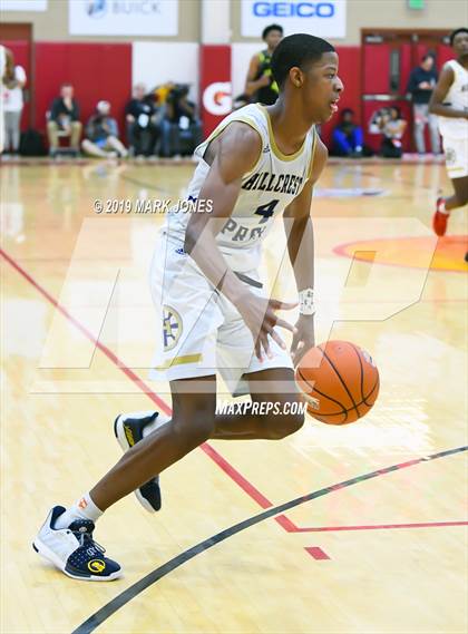 Thumbnail 1 in Prolific Prep of Napa Christian vs. Hillcrest Prep (Hoophall West Tournament) photogallery.