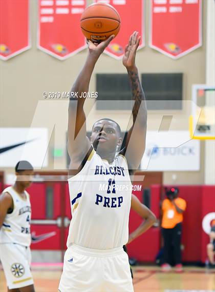 Thumbnail 1 in Prolific Prep of Napa Christian vs. Hillcrest Prep (Hoophall West Tournament) photogallery.