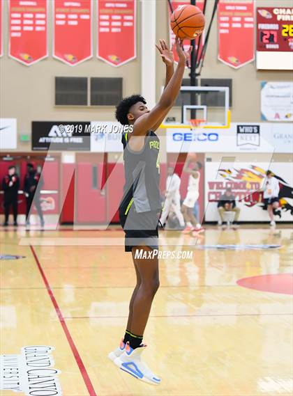Thumbnail 3 in Prolific Prep of Napa Christian vs. Hillcrest Prep (Hoophall West Tournament) photogallery.