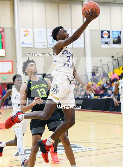 Thumbnail 3 in Prolific Prep of Napa Christian vs. Hillcrest Prep (Hoophall West Tournament) photogallery.