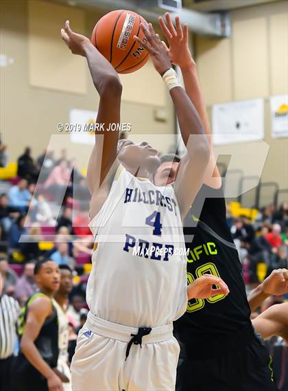 Thumbnail 1 in Prolific Prep of Napa Christian vs. Hillcrest Prep (Hoophall West Tournament) photogallery.