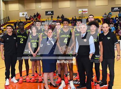Thumbnail 3 in Prolific Prep of Napa Christian vs. Hillcrest Prep (Hoophall West Tournament) photogallery.