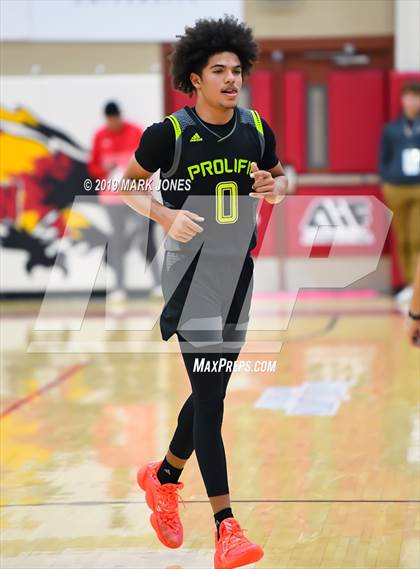 Thumbnail 3 in Prolific Prep of Napa Christian vs. Hillcrest Prep (Hoophall West Tournament) photogallery.