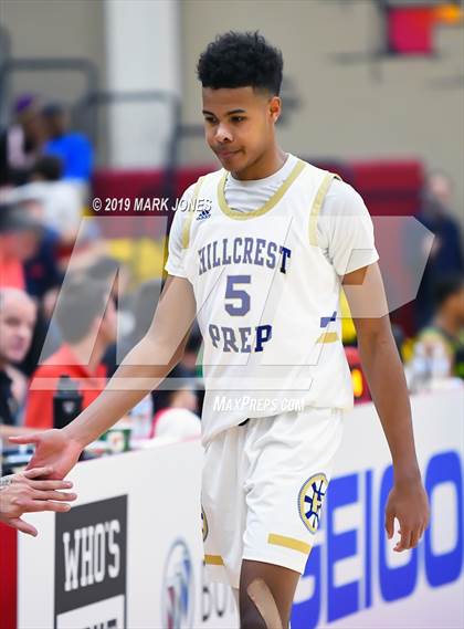 Thumbnail 2 in Prolific Prep of Napa Christian vs. Hillcrest Prep (Hoophall West Tournament) photogallery.