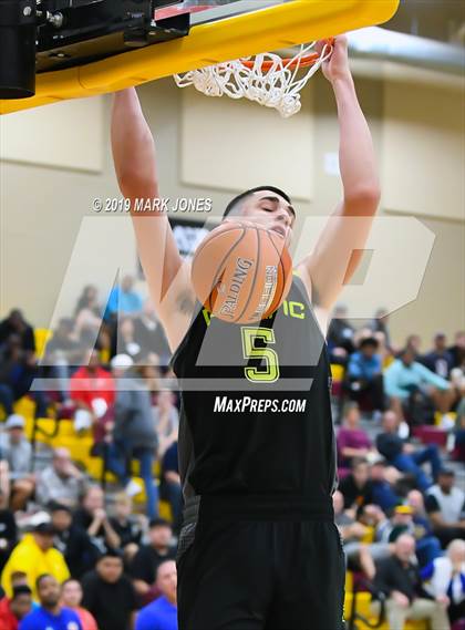 Thumbnail 3 in Prolific Prep of Napa Christian vs. Hillcrest Prep (Hoophall West Tournament) photogallery.