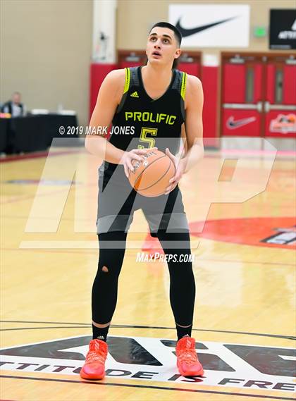 Thumbnail 2 in Prolific Prep of Napa Christian vs. Hillcrest Prep (Hoophall West Tournament) photogallery.
