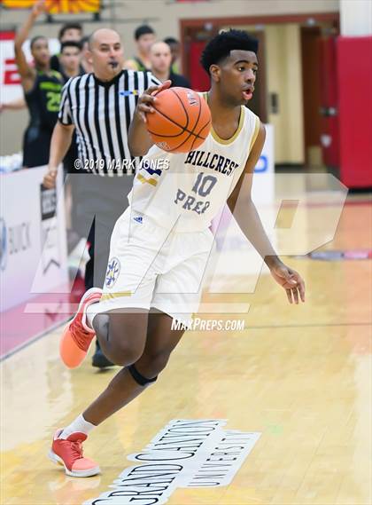 Thumbnail 2 in Prolific Prep of Napa Christian vs. Hillcrest Prep (Hoophall West Tournament) photogallery.