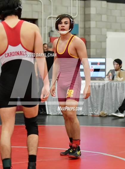 Thumbnail 2 in Woodrow Wilson vs Santa Paula (CIF Southern Section Wrestling Championships) photogallery.