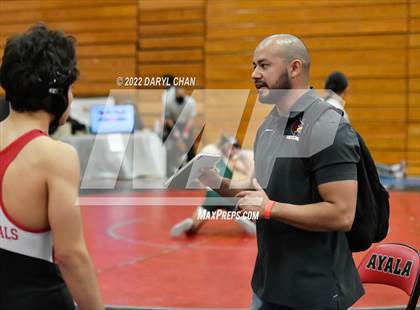 Thumbnail 2 in Woodrow Wilson vs Santa Paula (CIF Southern Section Wrestling Championships) photogallery.