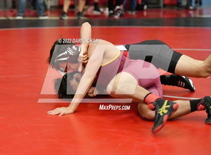 Thumbnail 2 in Woodrow Wilson vs Santa Paula (CIF Southern Section Wrestling Championships) photogallery.