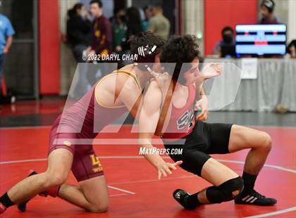 Thumbnail 1 in Woodrow Wilson vs Santa Paula (CIF Southern Section Wrestling Championships) photogallery.