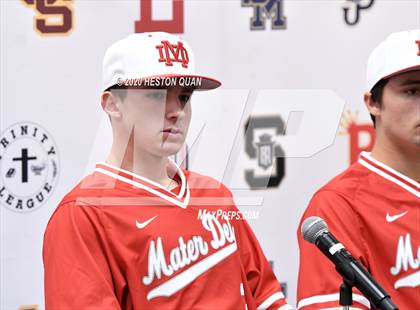 Thumbnail 3 in Trinity League Baseball Media Day - Mater Dei photogallery.