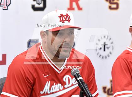 Thumbnail 1 in Trinity League Baseball Media Day - Mater Dei photogallery.
