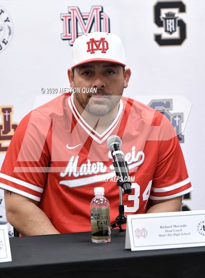Thumbnail 3 in Trinity League Baseball Media Day - Mater Dei photogallery.