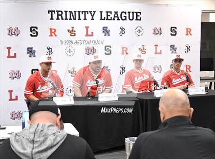 Thumbnail 3 in Trinity League Baseball Media Day - Mater Dei photogallery.
