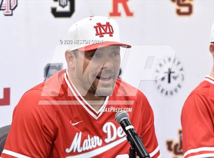 Thumbnail 2 in Trinity League Baseball Media Day - Mater Dei photogallery.