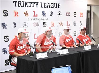 Thumbnail 1 in Trinity League Baseball Media Day - Mater Dei photogallery.