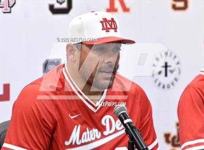 Thumbnail 3 in Trinity League Baseball Media Day - Mater Dei photogallery.