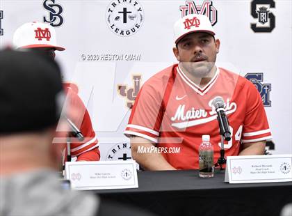 Thumbnail 1 in Trinity League Baseball Media Day - Mater Dei photogallery.