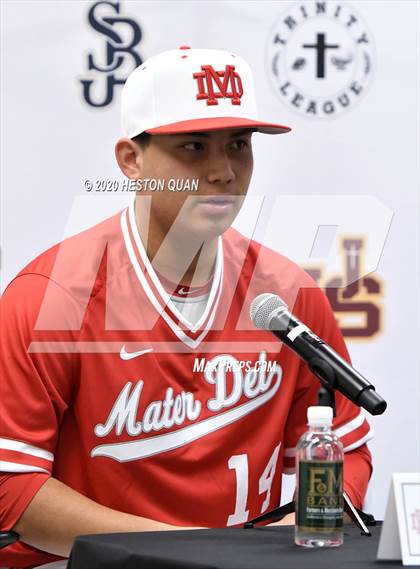 Thumbnail 2 in Trinity League Baseball Media Day - Mater Dei photogallery.