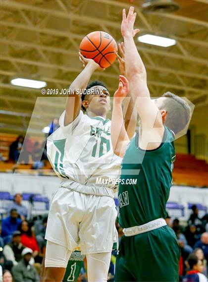 Thumbnail 2 in Bishop Sullivan Catholic vs Northeastern (Robert L. Vaughan Border Clash Basketball Invitational) photogallery.