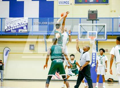 Thumbnail 2 in Bishop Sullivan Catholic vs Northeastern (Robert L. Vaughan Border Clash Basketball Invitational) photogallery.