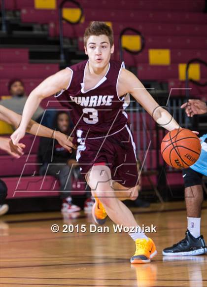 Thumbnail 1 in New Way Christian Academy vs. Sunrise Christian Academy (Fantasy of Lights) photogallery.