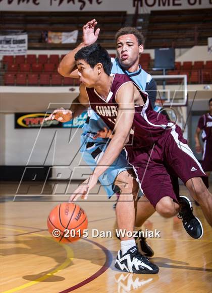 Thumbnail 1 in New Way Christian Academy vs. Sunrise Christian Academy (Fantasy of Lights) photogallery.