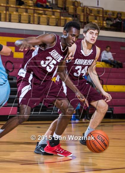 Thumbnail 1 in New Way Christian Academy vs. Sunrise Christian Academy (Fantasy of Lights) photogallery.