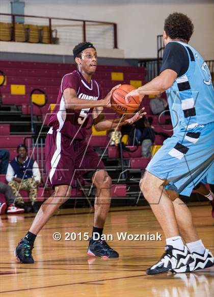 Thumbnail 3 in New Way Christian Academy vs. Sunrise Christian Academy (Fantasy of Lights) photogallery.