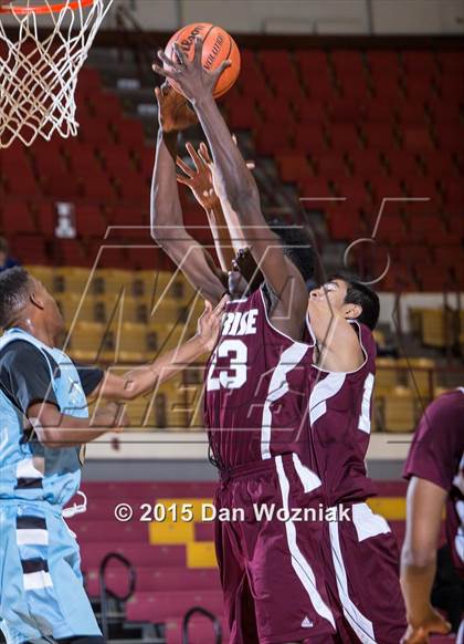 Thumbnail 1 in New Way Christian Academy vs. Sunrise Christian Academy (Fantasy of Lights) photogallery.