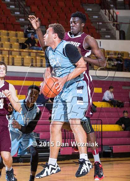 Thumbnail 2 in New Way Christian Academy vs. Sunrise Christian Academy (Fantasy of Lights) photogallery.