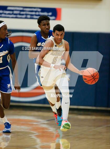 Thumbnail 2 in El Camino Real vs Knight (8th Annual West Valley Tip-Off Classic) photogallery.