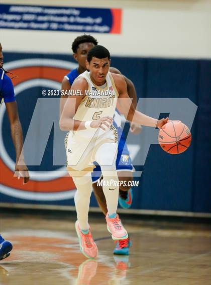 Thumbnail 1 in El Camino Real vs Knight (8th Annual West Valley Tip-Off Classic) photogallery.