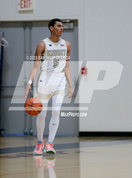 Thumbnail 1 in El Camino Real vs Knight (8th Annual West Valley Tip-Off Classic) photogallery.