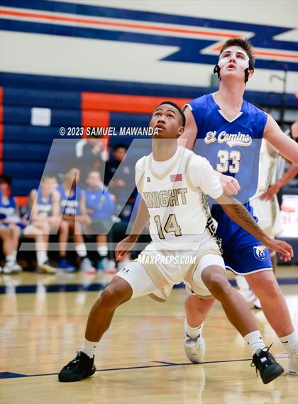 Thumbnail 2 in El Camino Real vs Knight (8th Annual West Valley Tip-Off Classic) photogallery.