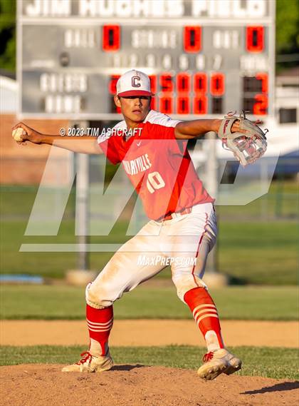Thumbnail 3 in Connersville @ Franklin County (IHSAA 3A Section 29 Final) photogallery.