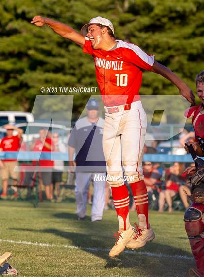 Thumbnail 3 in Connersville @ Franklin County (IHSAA 3A Section 29 Final) photogallery.