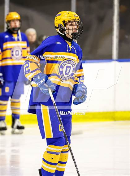 Thumbnail 2 in Queensbury vs. Pelham Memorial  (NYSPHSAA D2 Semifinal) photogallery.