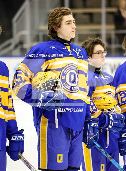 Thumbnail 3 in Queensbury vs. Pelham Memorial  (NYSPHSAA D2 Semifinal) photogallery.