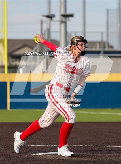 Thumbnail 1 in Melissa vs Wakeland (UIL 5A Softball Regional Semi-Final) photogallery.