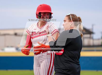 Thumbnail 2 in Melissa vs Wakeland (UIL 5A Softball Regional Semi-Final) photogallery.