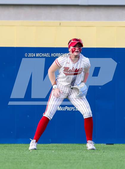 Thumbnail 3 in Melissa vs Wakeland (UIL 5A Softball Regional Semi-Final) photogallery.