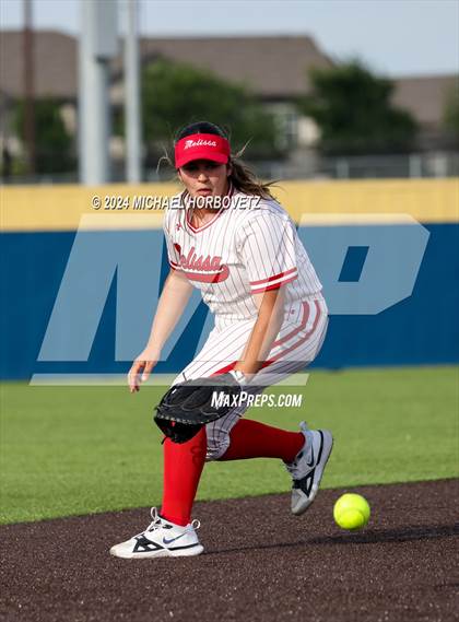 Thumbnail 1 in Melissa vs Wakeland (UIL 5A Softball Regional Semi-Final) photogallery.