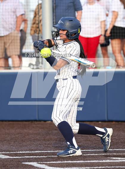 Thumbnail 3 in Melissa vs Wakeland (UIL 5A Softball Regional Semi-Final) photogallery.